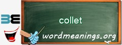 WordMeaning blackboard for collet